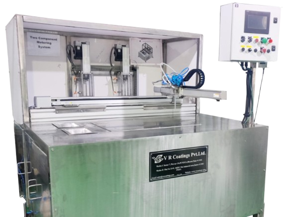 Gantry-based robot dispensing station