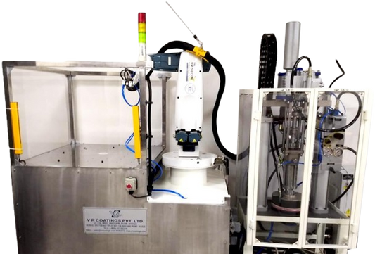 Robot dispensing station